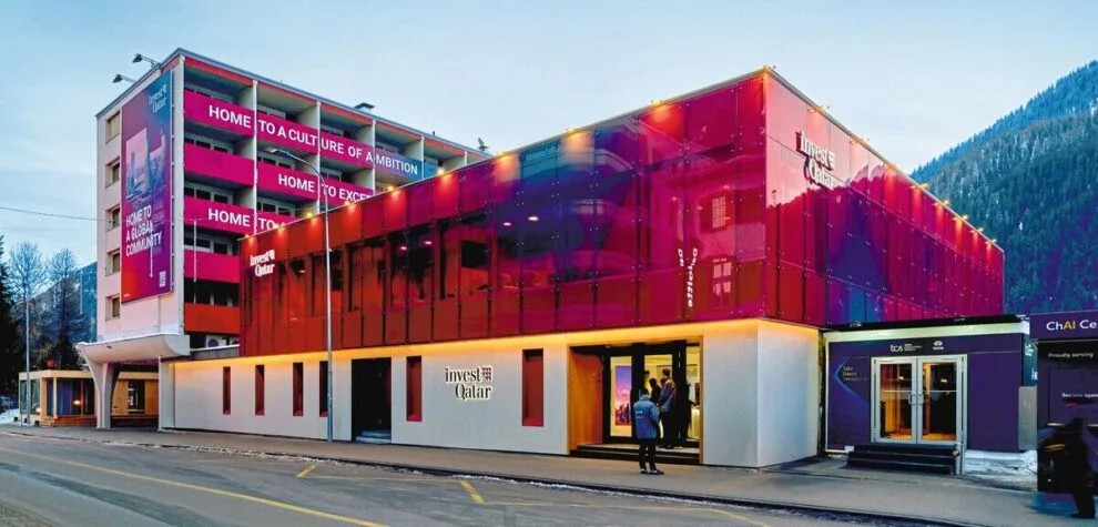 Qatar-Pavillon von Markstahler+Barth beim Weltwirtschaftsforum in Davos