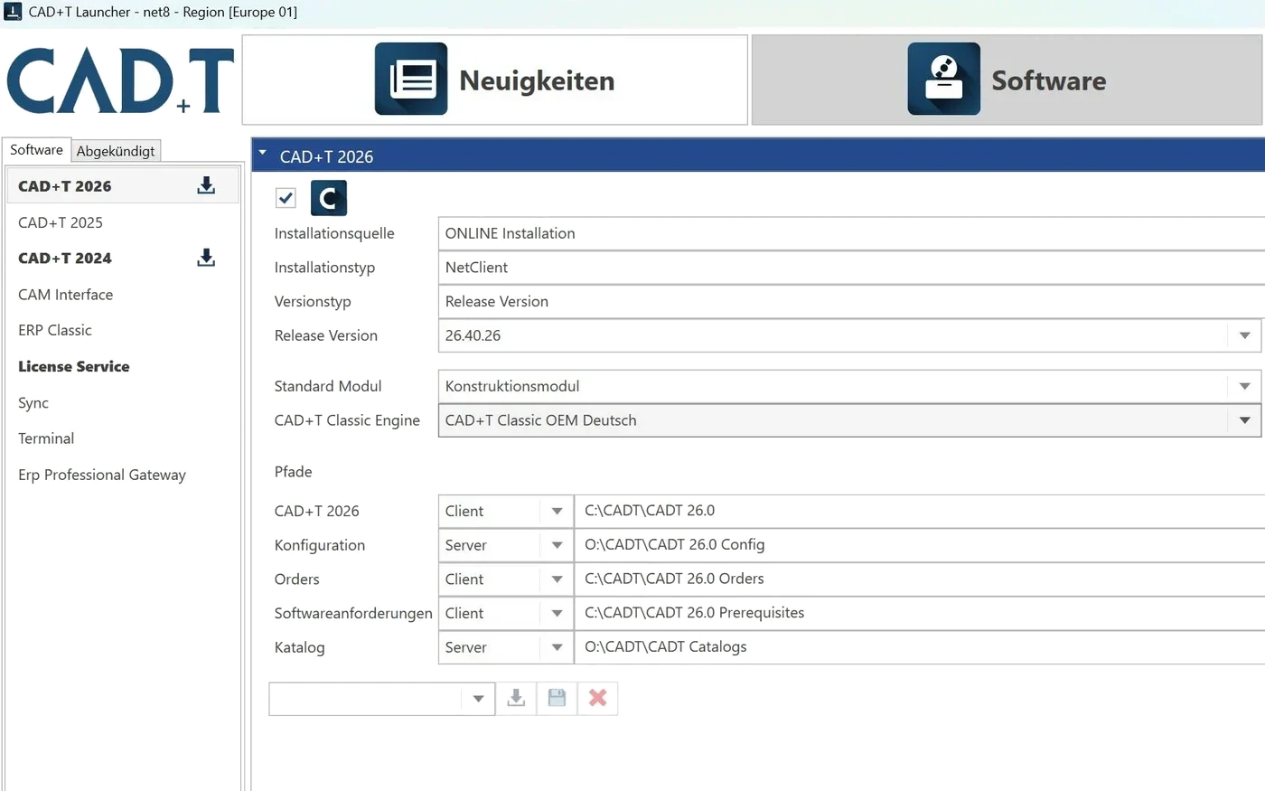 CAD+T Launcher: рдмрд╛рдИрдВ рдУрд░ рд╕рдВрд╕реНрдХрд░рдгреЛрдВ рдХреА рд╕реВрдЪреА, рджрд╛рдИрдВ рдУрд░ рдЗрдВрд╕реНрдЯреЙрд▓реЗрд╢рди рд╕реНрд░реЛрдд, рд░рд┐рд▓реАрдЬрд╝ рд╕рдВрд╕реНрдХрд░рдг рдФрд░ рдкрде
