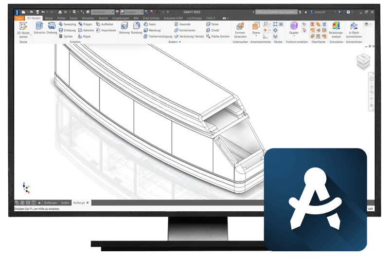 CAD+T Engineer Professional - Vollparametrische Konstruktions Software